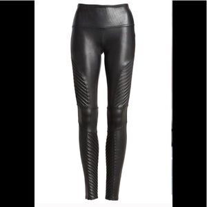 EUC Spanx Black XS Moto Leggings Worn Once